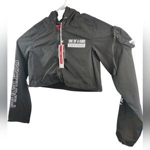 Black Cropped Jacket Sz Small